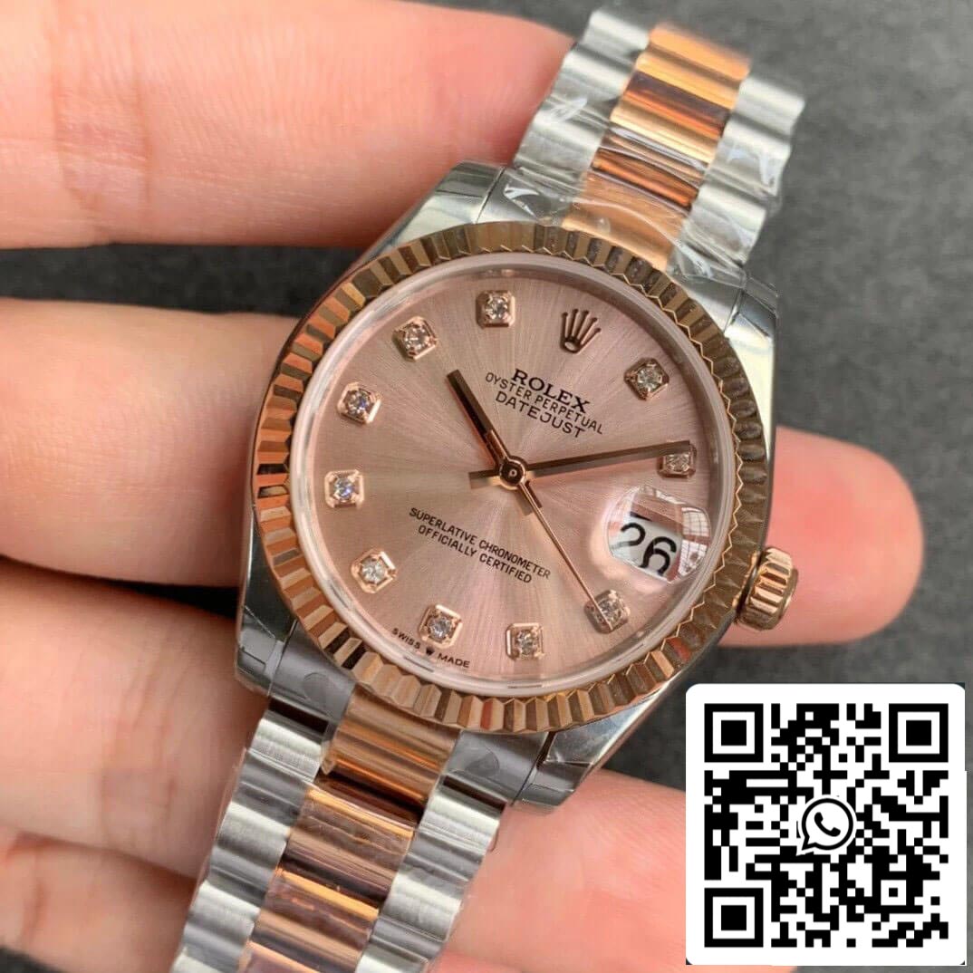Rolex Datejust M278271-0023 1:1 edição melhor GS Fabbrica Rosa Oro quadrante
