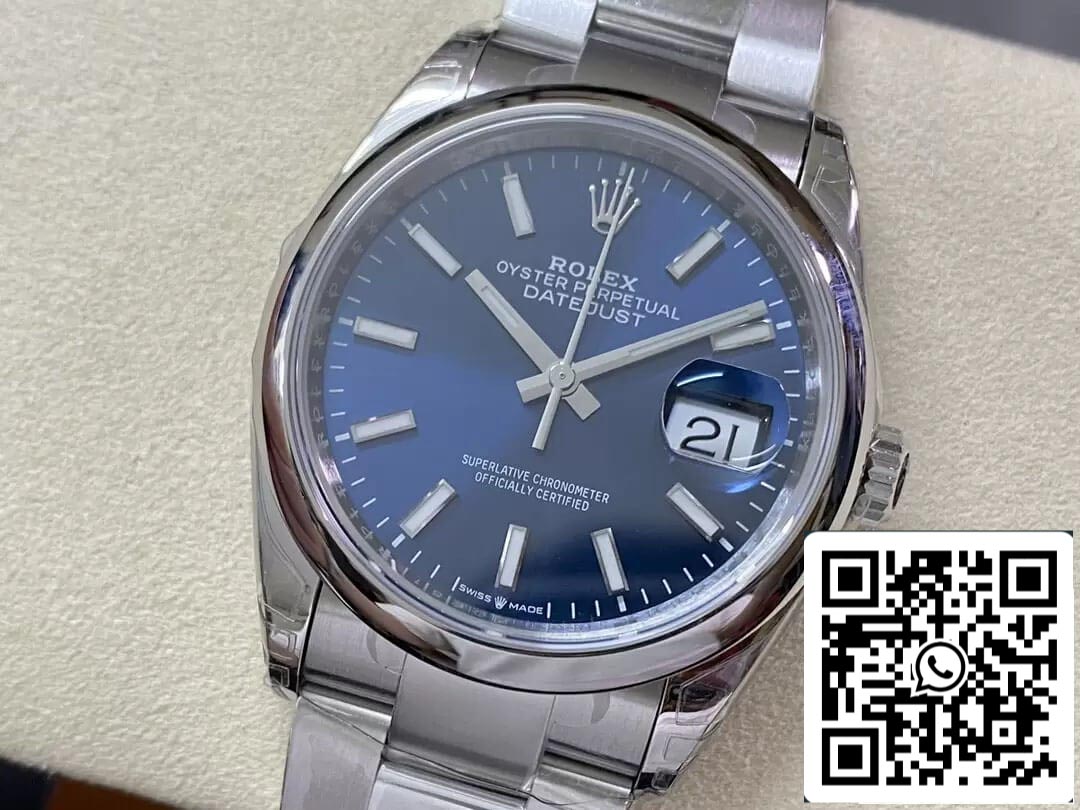Rolex Datejust M126200-0005 36MM 1:1 edición mayor VS Fabbrica quadrante blu