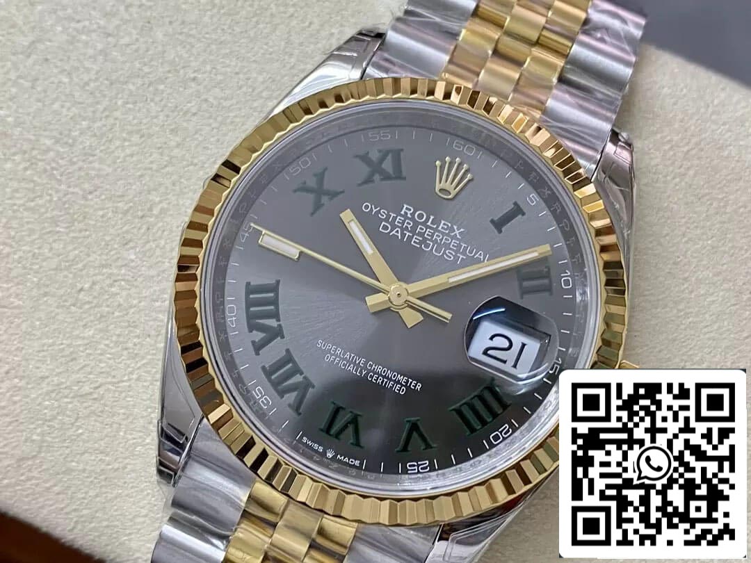 Rolex Datejust M126233-0035 36MM 1:1 edizione migliore VS Fabbrica Wimbledon quadrante