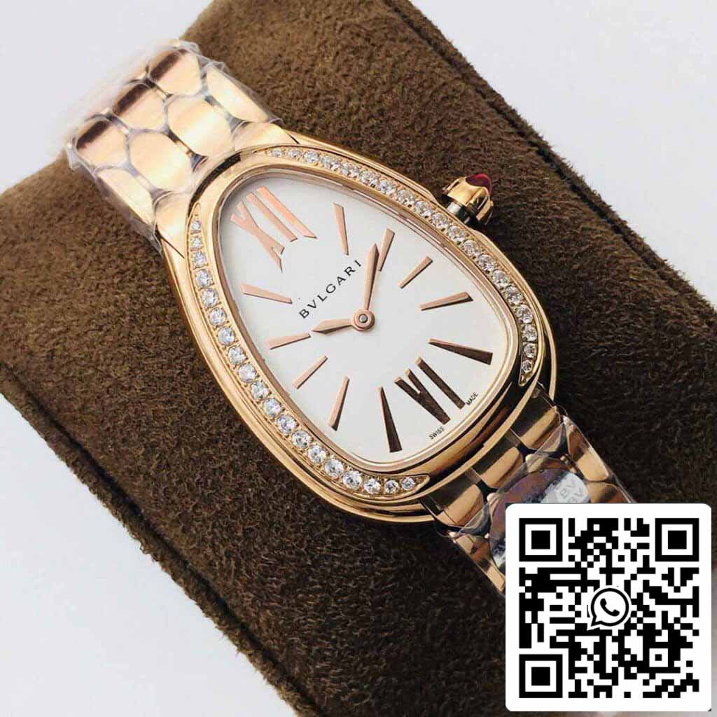 Bvlgari Serpenti 103146 1:1 edición mayor BV Fabbrica Argento quadrante bianco