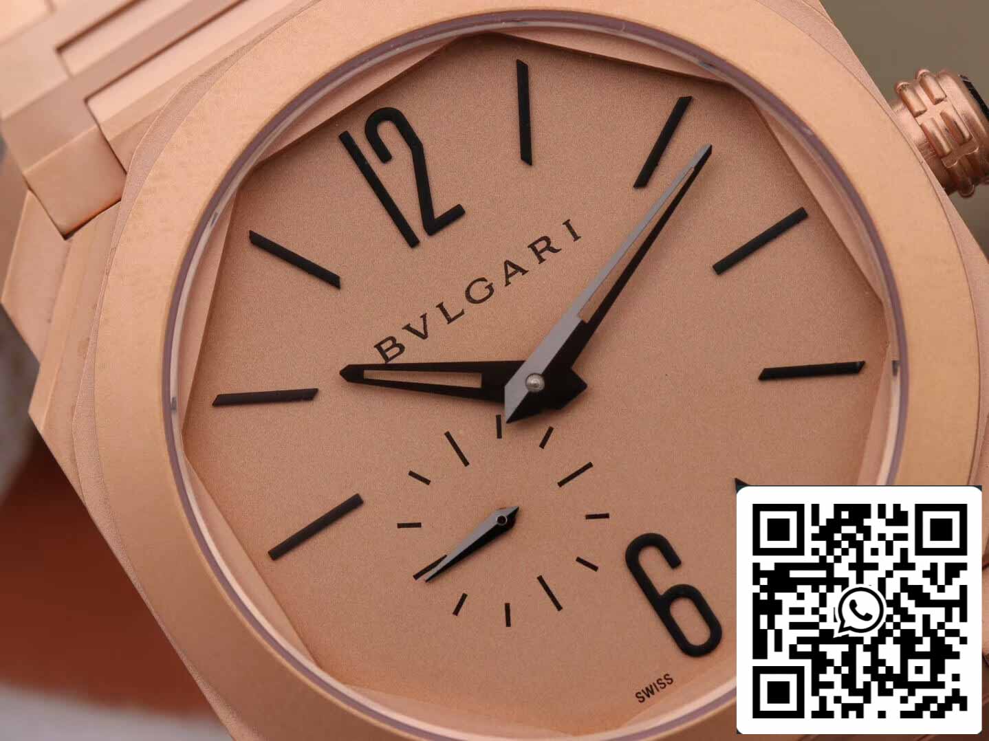 Bvlgari Octo Finissimo 102912 1:1 edición mejor BV Fabbrica Rosa Oro cuadrante