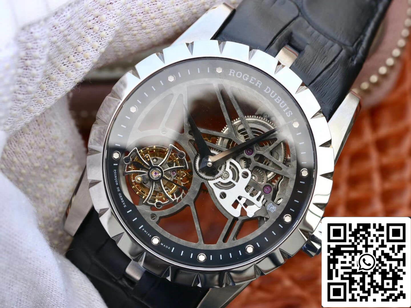 Roger Dubuis Excalibur RDDBEX0393 1:1 edizione migliore JB Fabbrica Tourbillon Skeleton Dial