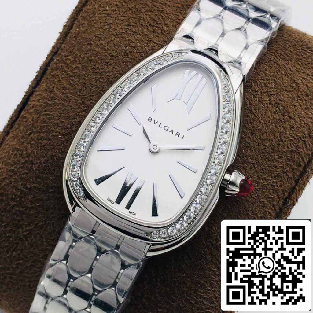 Bvlgari Serpenti 103361 1:1 edición mayor BV Fabbrica Argento quadrante bianco