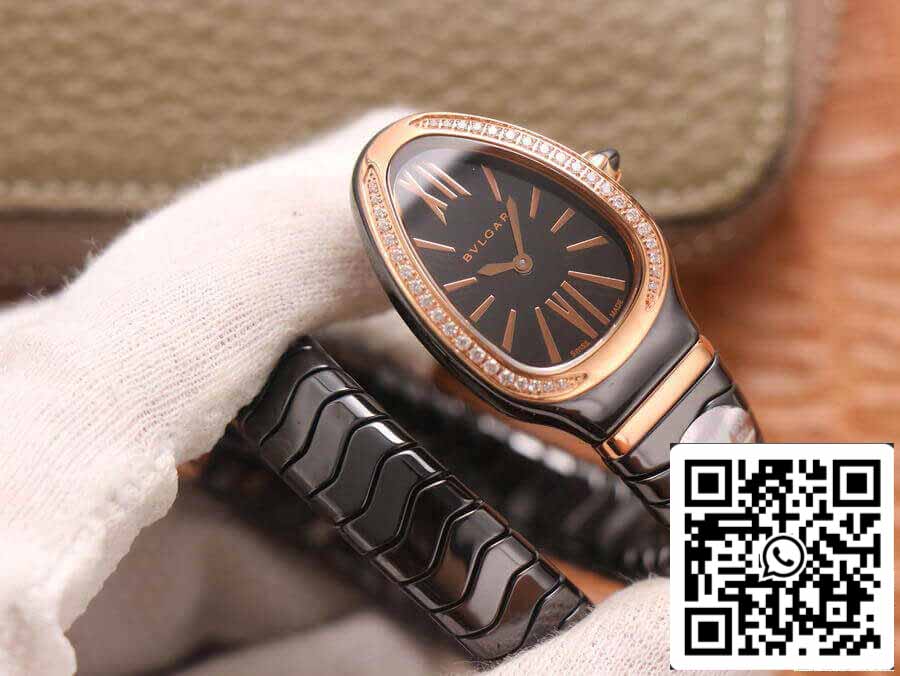 Bvlgari Serpenti 102532 1:1 edizione migliore BV Fabbrica Diamond quadrante nero