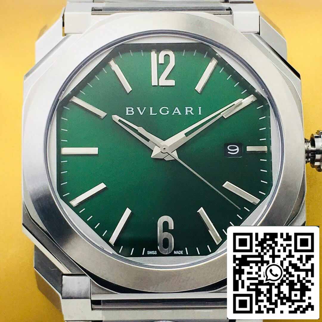 Bvlgari OCTO SOLOTEMPO 101963 BGOP41BGLD 1:1 edición mejor BV Fabbrica quadrante verde