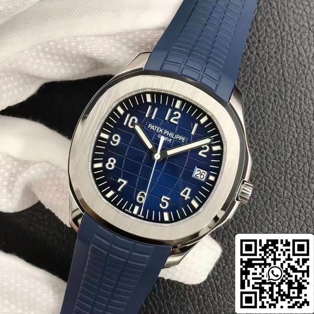 Patek Philippe Aquanaut 5168G-001 1:1 edizione migliore 3K Fabbrica V2 Versione quadrante blu