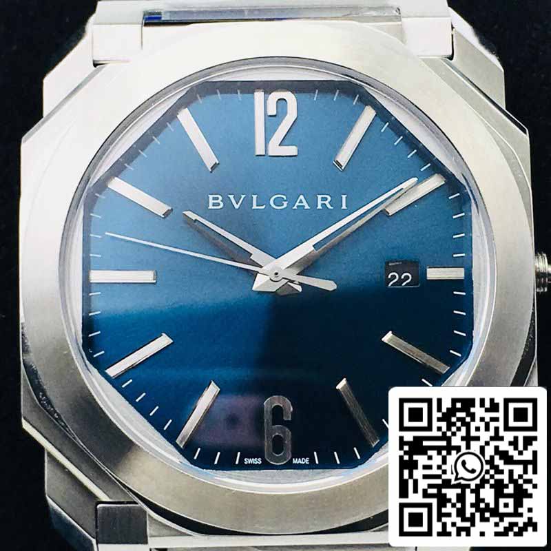 Bvlgari Octo 102105 BGO38C3SSD 1:1 edición mejorada BV Fabbrica quadrante blu