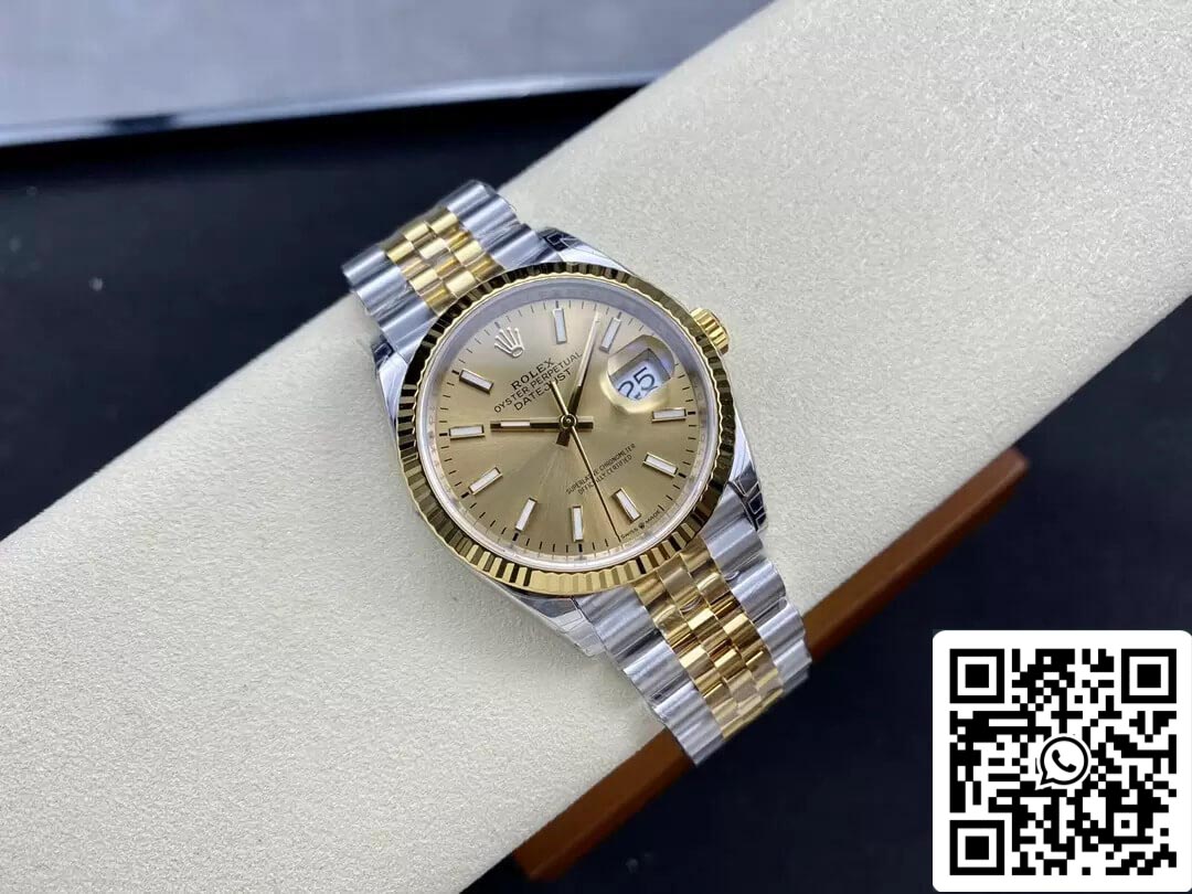 Rolex Datejust M126233-0015 1:1 edición mayor VS Fabbrica quadrante champagne