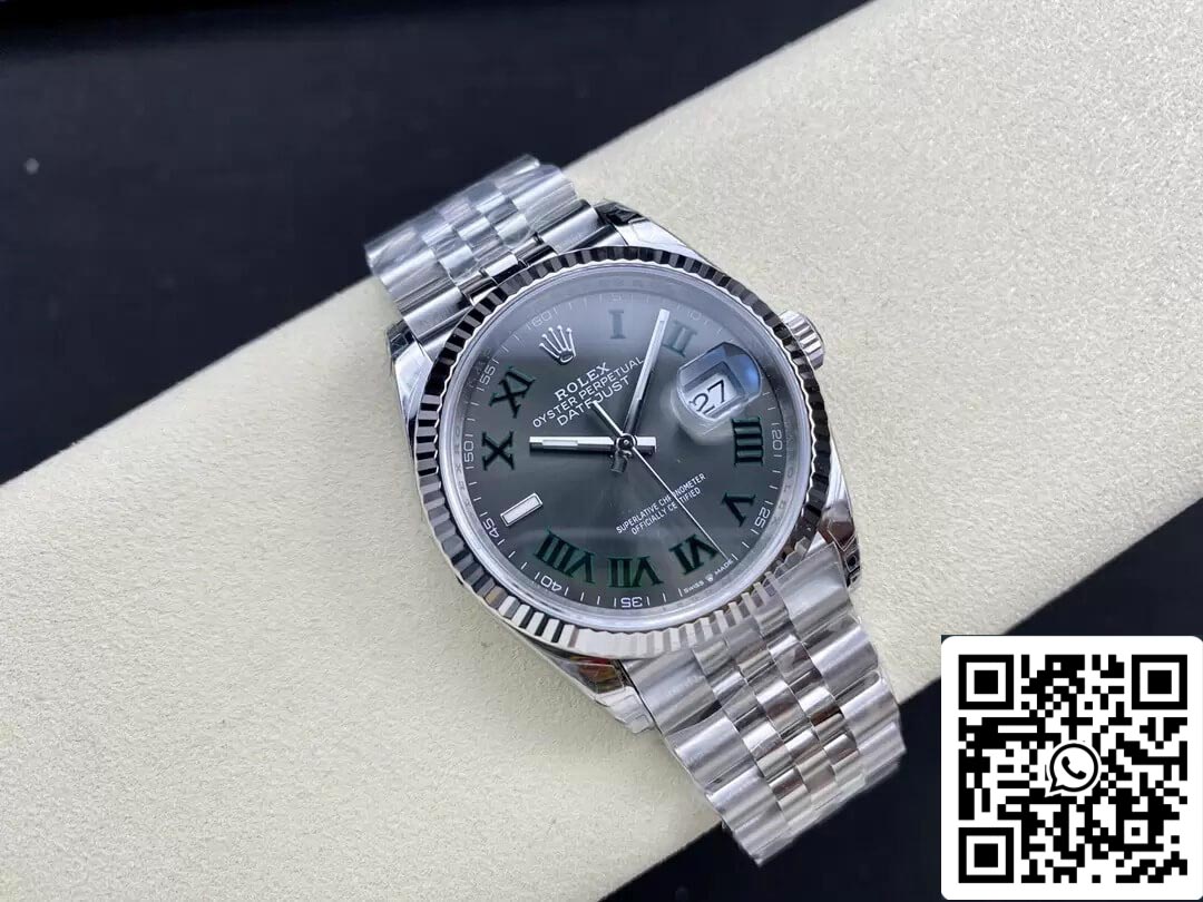 Rolex Datejust M126234-0045 36MM 1:1 edizione migliore VS Fabbrica Gray quadrante