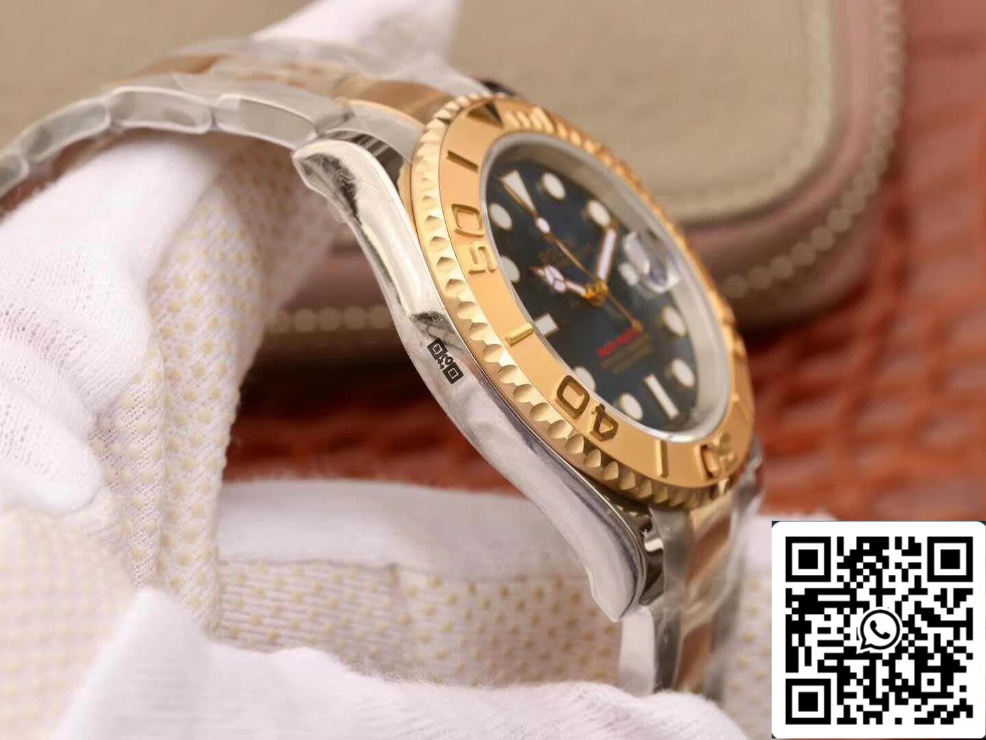 Rolex Yacht-Master 40mm 16623 1:1 edizione migliore Swiss ETA2836 Oro Wrapped quadrante blu