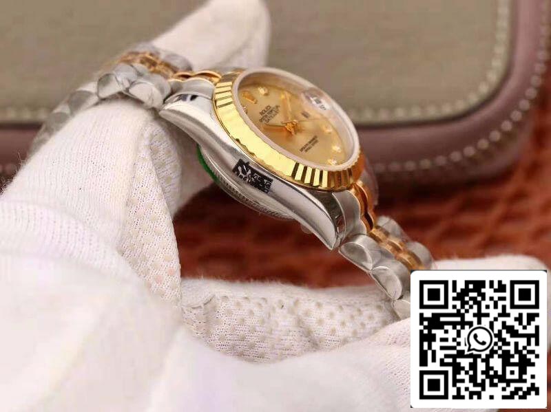 Rolex Lady Datejust 28MM 1:1 Best Edition Swiss Original Imported NH05 movimento 18K Gold Dial