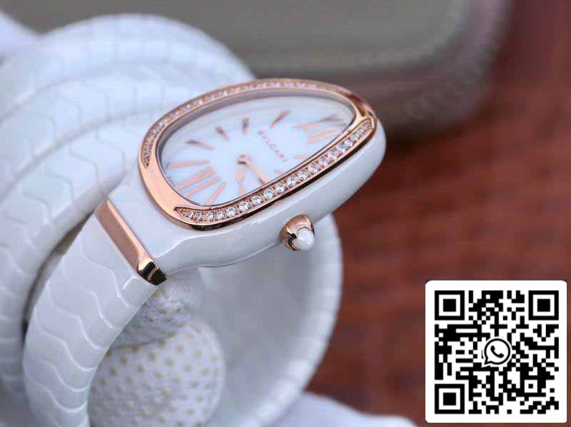 Bvlgari Srpenti Spiga 102886 1:1 edizione migliore BV Fabbrica Diamond lunetta Movimiento de cuarzo suizo
