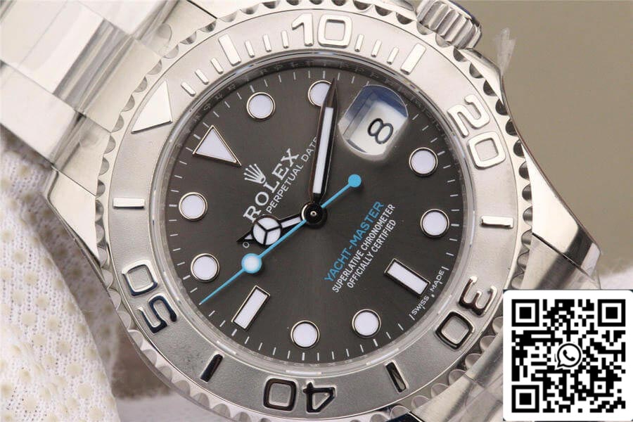 Rolex Yacht Master 268622-0002 1:1 edizione migliore AR Fabbrica Grigio quadrante 904L