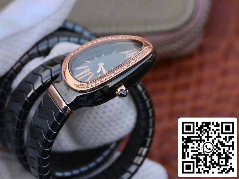 Bvlgari Srpenti Spiga 102885 1:1 edizione migliore BV Fabbrica Diamond lunetta Movimiento de cuarzo suizo