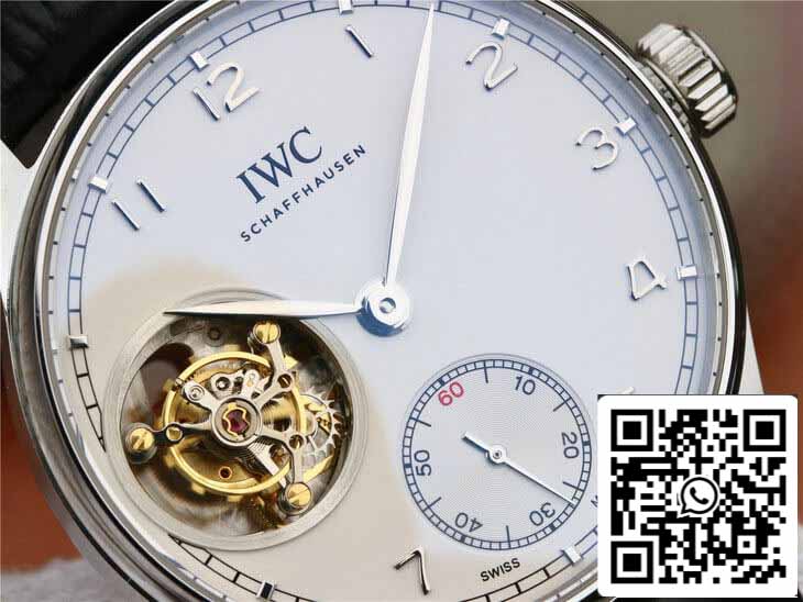 IWC Portuguese Tourbillon 1:1 Best Edition ZF Fabbrica White Dial