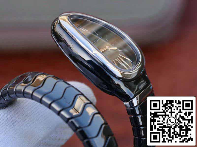 Bvlgari Srpenti Spiga 102735 1:1 edizione migliore BV Fabbrica Nero Acciaio Movimiento de cuarzo suizo