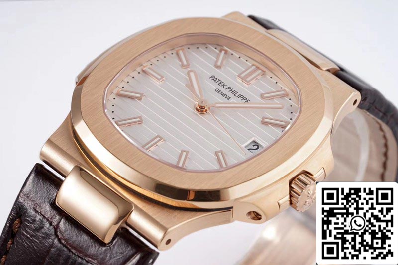 Patek Philippe Nautilus 5711R-001 1:1 Best Edition PPF Fabbrica V4 White Dial Swiss ETA324