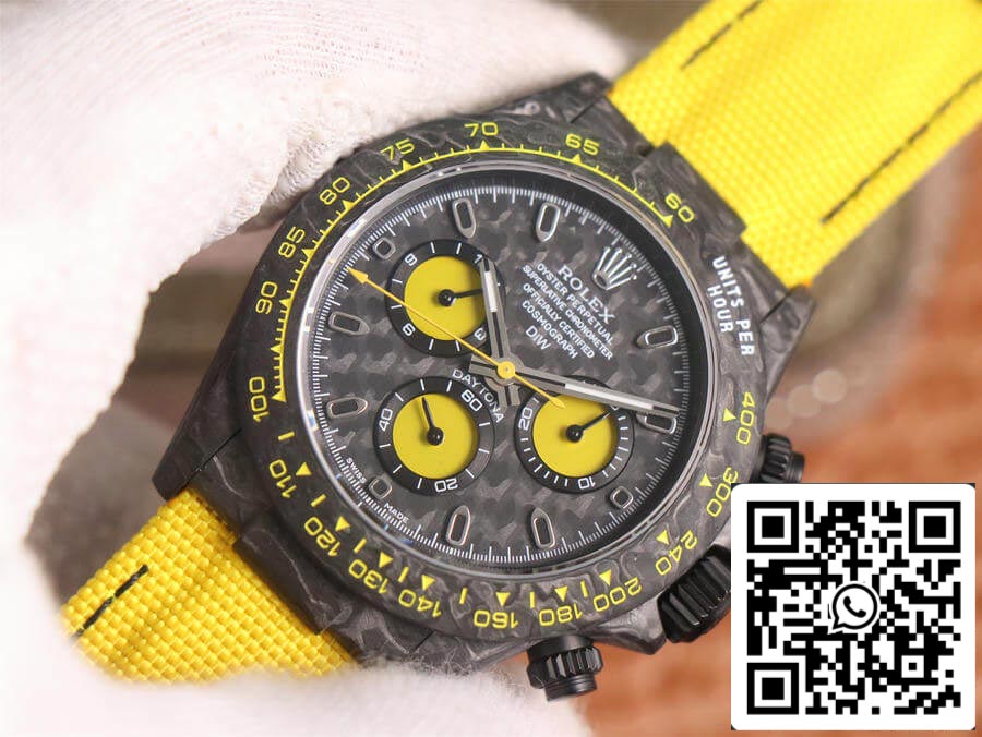 Rolex Daytona Diw Retrofit Version 1:1 Best Edition WWF Fabbrica Carbon Fiber Dial