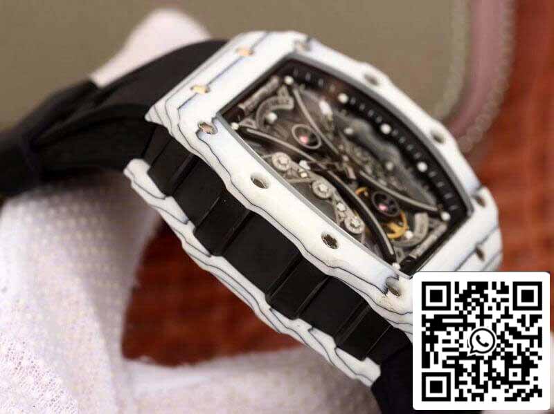 Richard Mille Pablo Mac Donough RM53-01 1:1 Best Edition Swiss ETA Imported mechanical movimento Skeleton Dial Black rubber cinturino