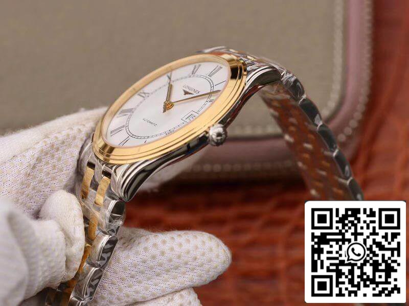Longines Master Collections L4.874.3.21.7 1:1 Melhor Edição Suíça ETAL619/888 Mostrador Branco