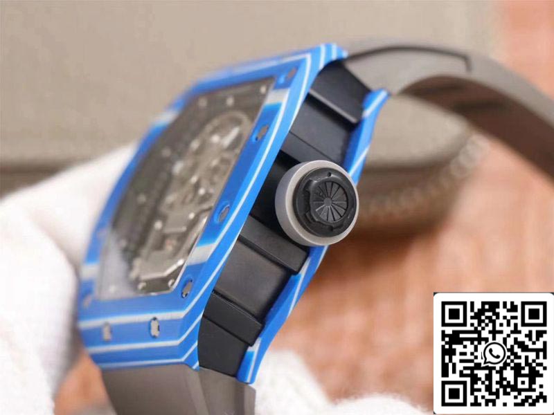 Richard Mille RM052-01 1:1 edizione migliore JB Fabbrica Blue Ceramic Swiss Tourbillon