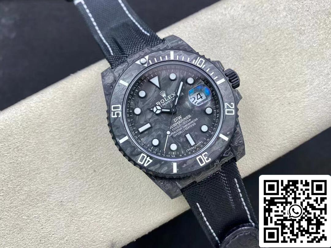 Rolex Submariner 1:1 edizione migliore VS Fabbrica DIW fibra di carbonio quadrante