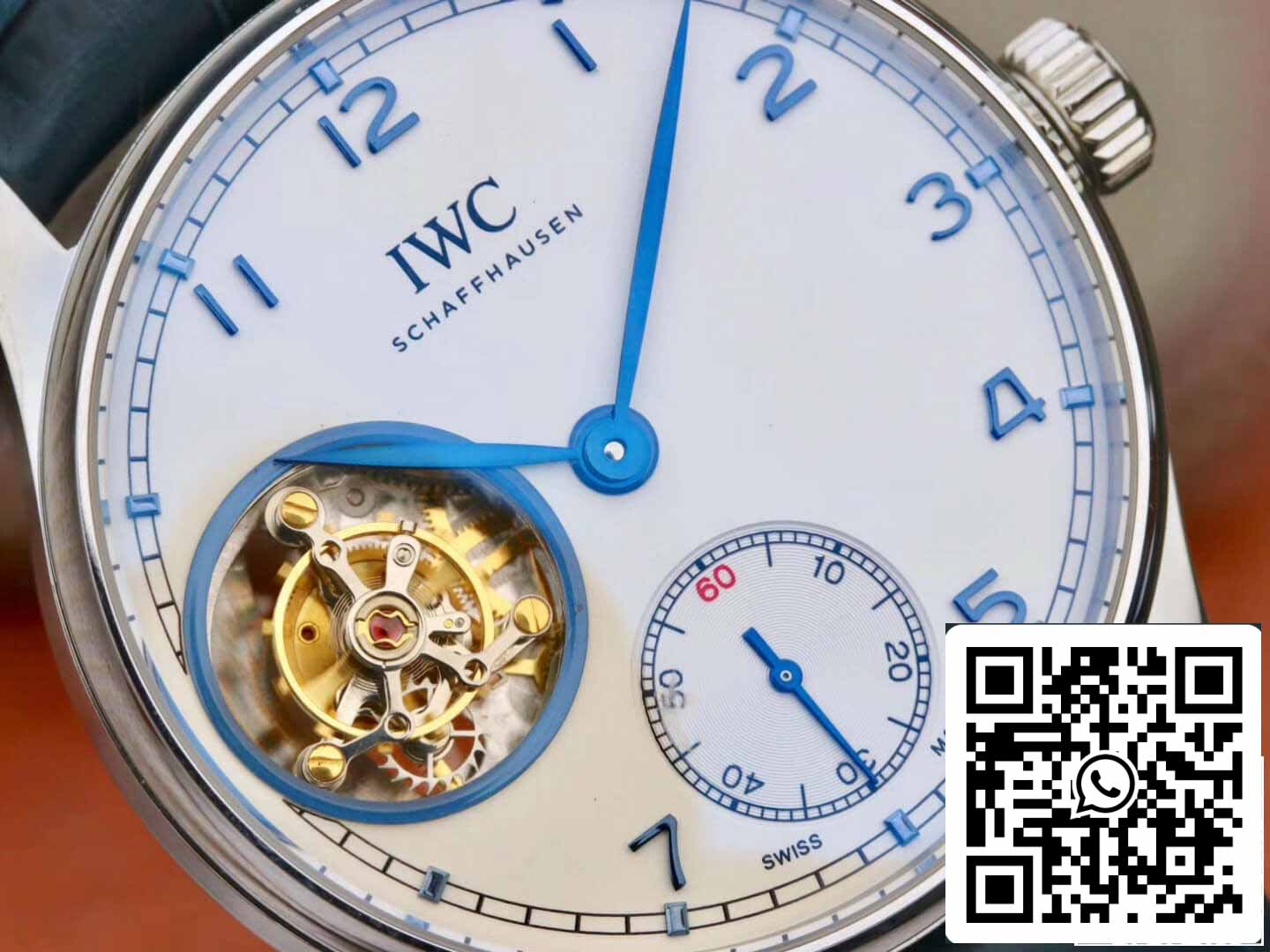 IWC Tourbillon portugués 1:1 Mejor edición ZF Fabbrica acciaio inossidabile