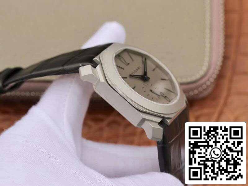 Bvlgari Octo Finissimo Extra Thin Automatic 103035 Reloj para hombre 1:1 edizione migliore Swiss BVL193 Nero Pelle cinturino