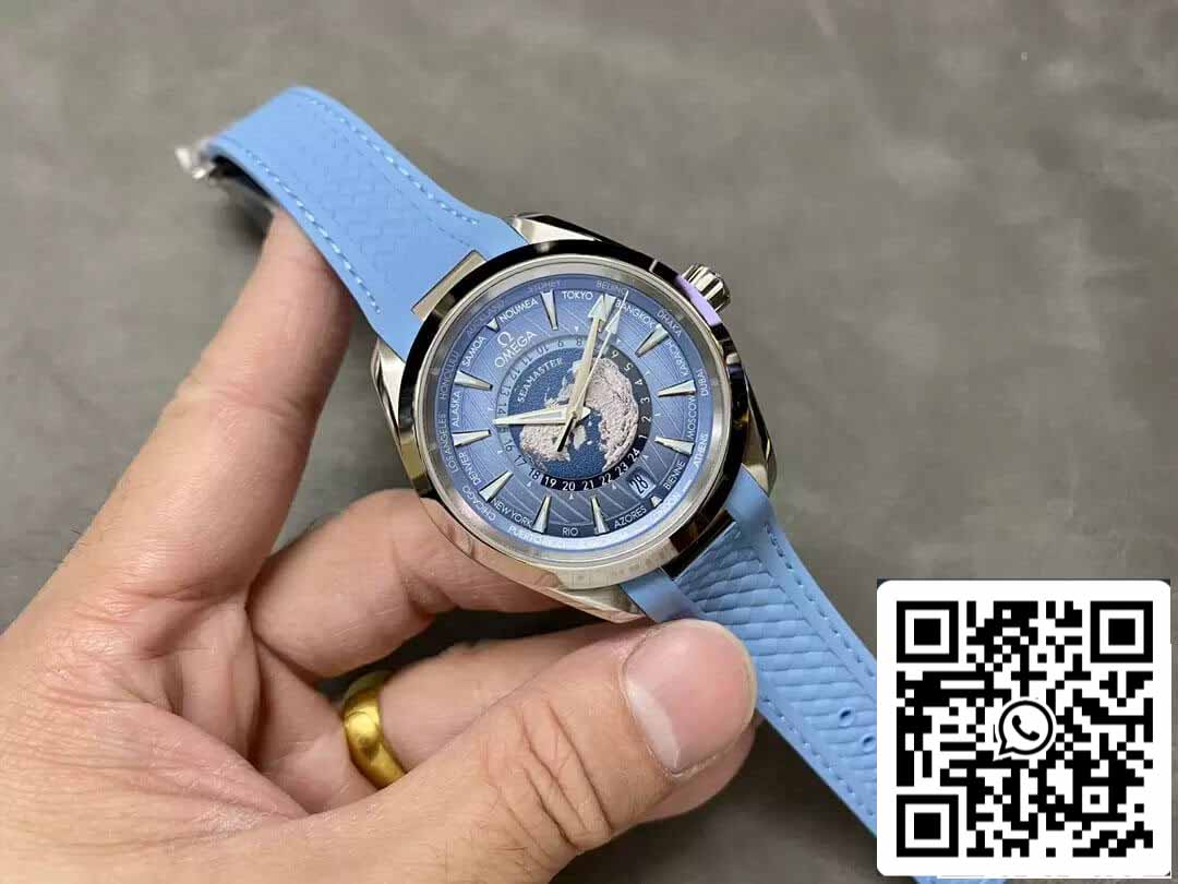 Omega Seamaster 220.12.43.22.03.002 1:1 edição melhor VS Fabbrica quadrante azul