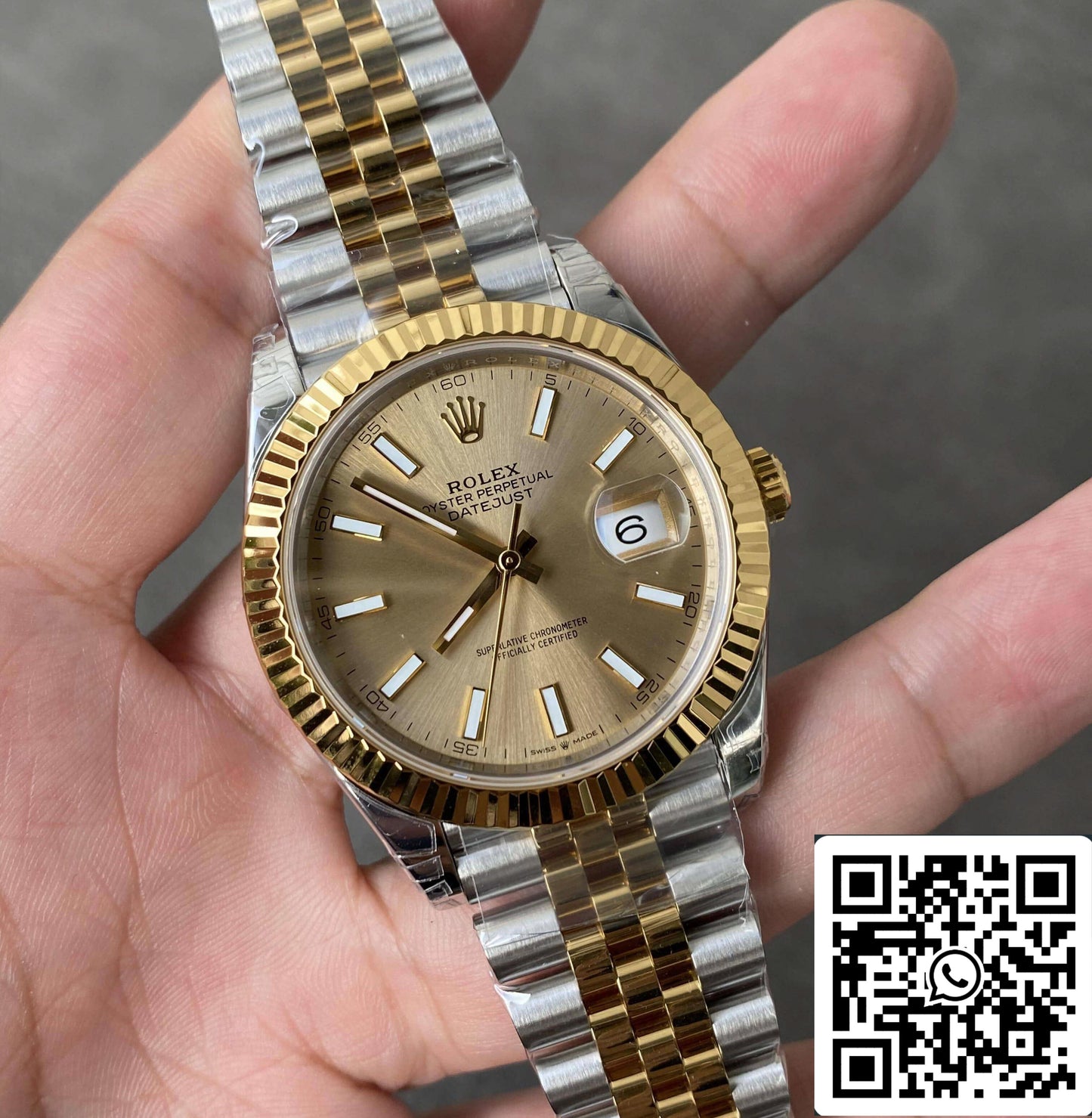 Rolex Datejust M126333-0010 41MM 1:1 edición mayor VS Fabbrica Oro lunetta