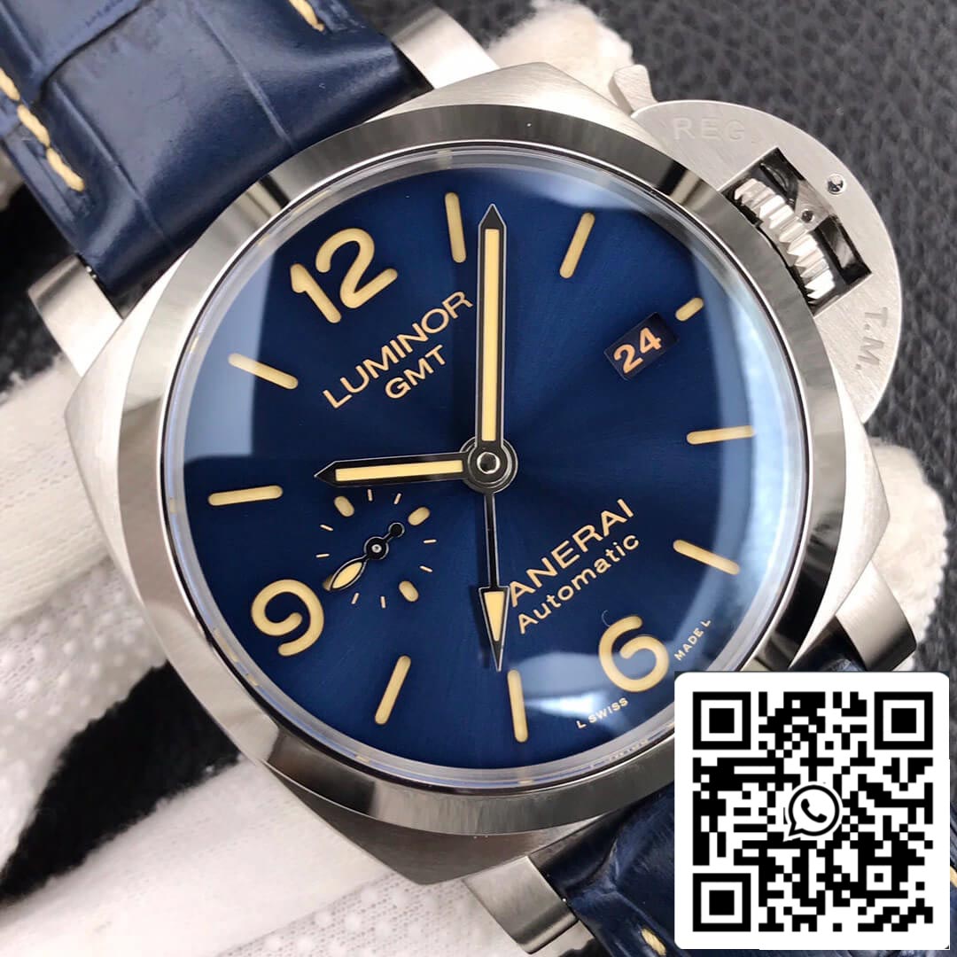 Panerai Luminor GMT PAM01033 1:1 edizione migliore VS Fabbrica Dark quadrante blu
