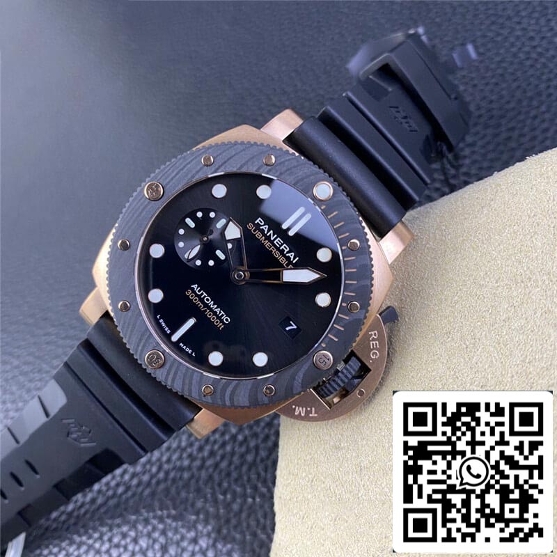 SBF Panerai Submersible PAM01070 1:1 edizione migliore VS Fabbrica quadrante nero