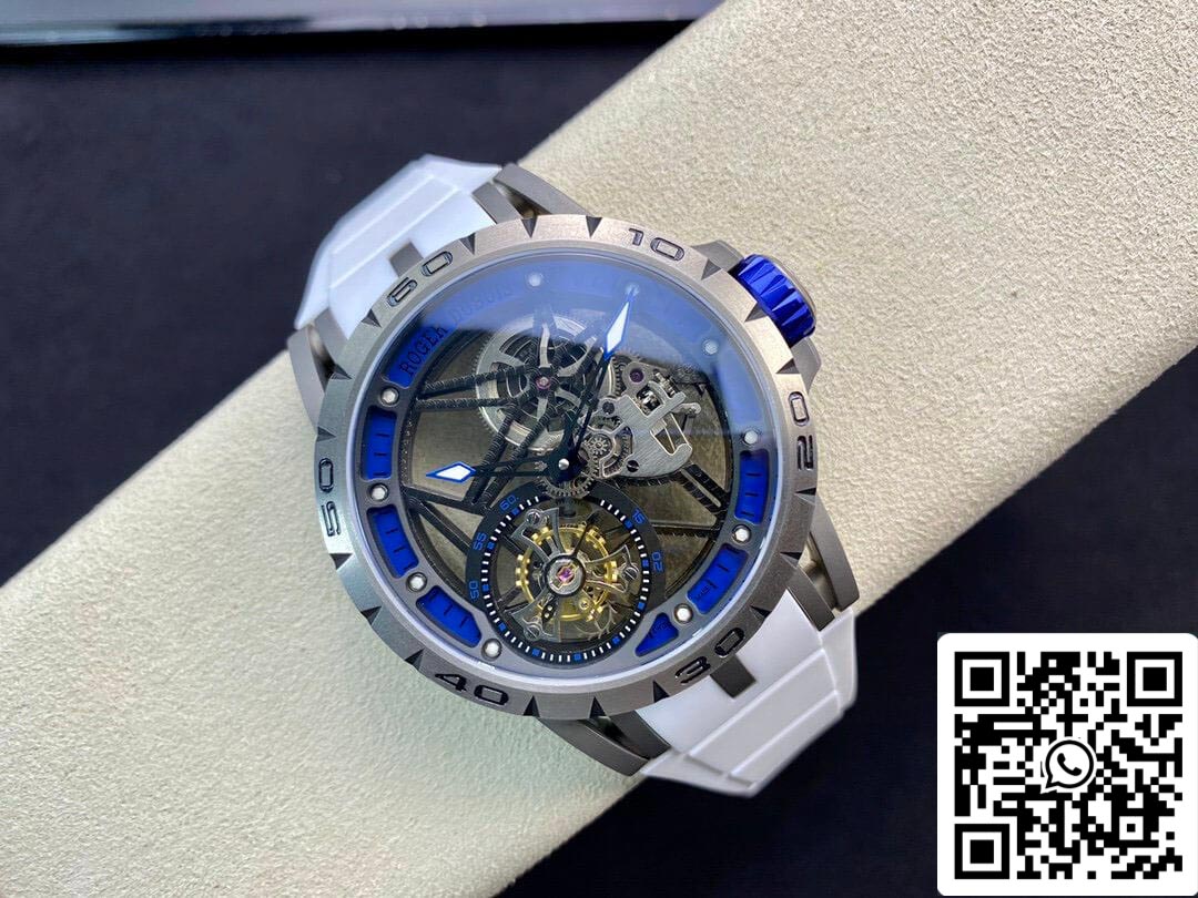 Roger Dubuis Excalibur RDDBEX0479 1:1 edizione migliore BBR Fabbrica Tourbillon Gomma cinturino