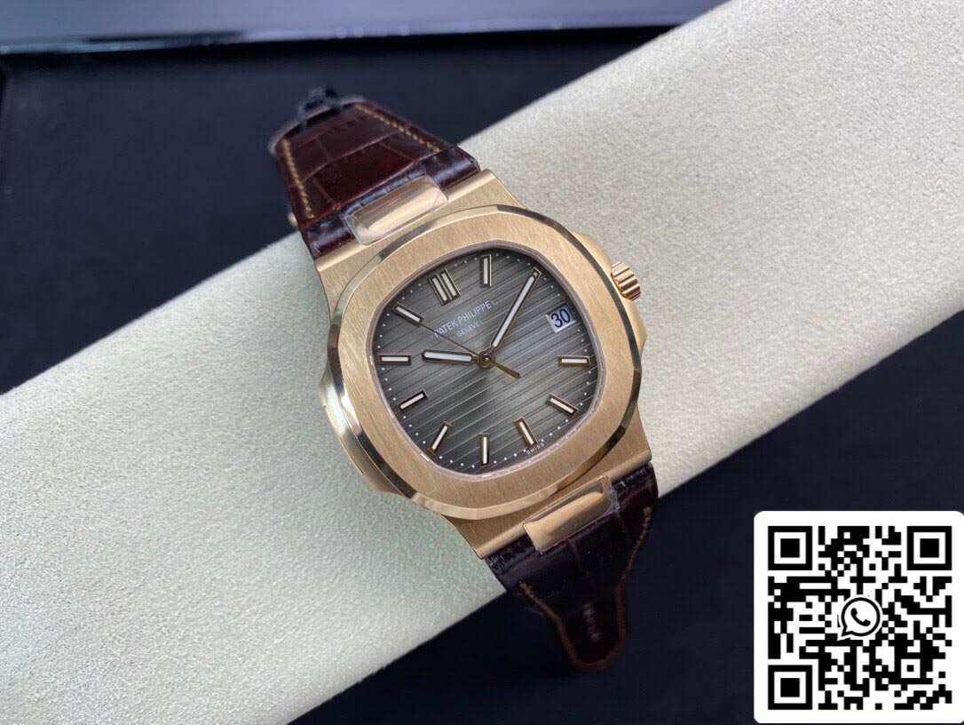 Patek Philippe Nautilus 5711R-001 1:1 Best Edition PPF Fabbrica V4 Brown Dial Swiss ETA324