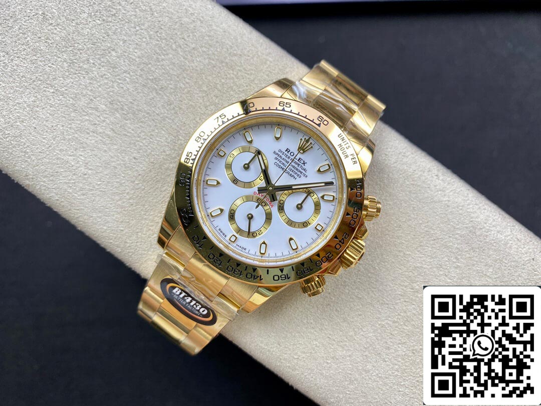Rolex Daytona M116508-0001 1:1 edizione migliore BT Fabbrica quadrante bianco