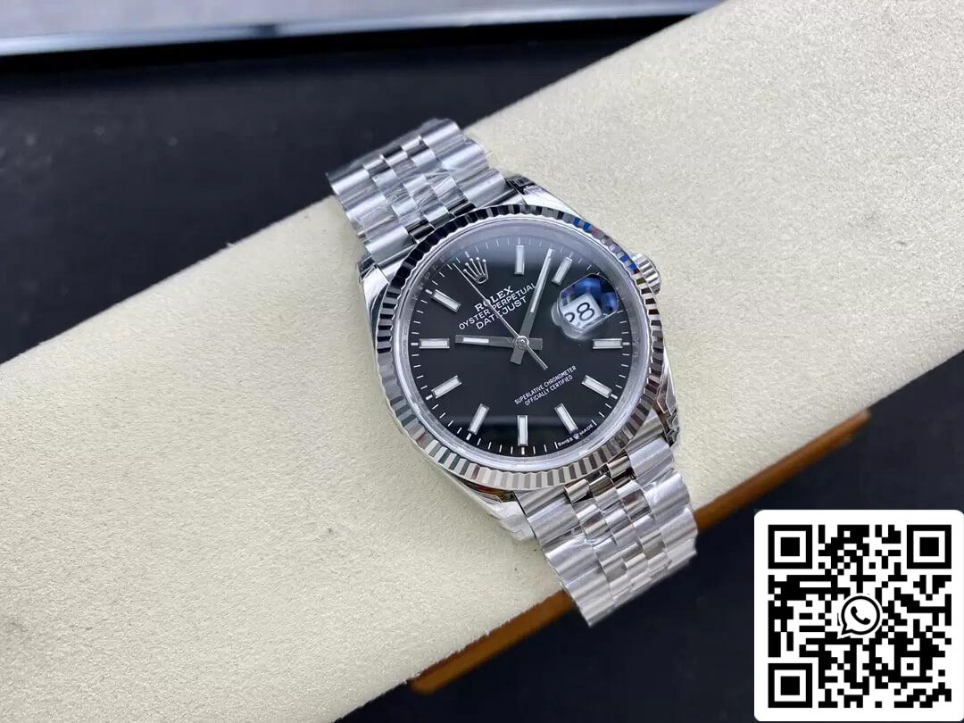 Rolex Datejust M126234-0015 36MM 1:1 edizione migliore VS Fabbrica quadrante nero