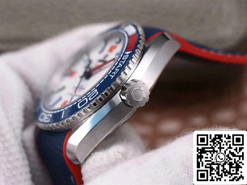 Omega Seamaster Planet Ocean 36th America's Cup edizione limitata 1:1 edizione migliore VS Fabbrica quadrante bianco Swiss ETA8900