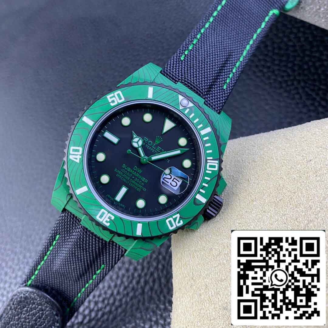 replica Rolex Submariner VS Fabbrica Verde fibra di carbonio lunetta