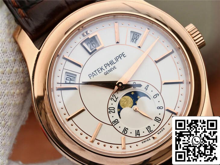 Patek Philippe Complications 5205R-001 1:1 Best Edition KM Fabbrica Milky White Dial