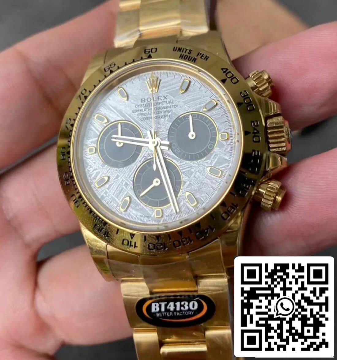 Rolex Daytona M116508-0015 1:1 edizione migliore BT Fabbrica quadrante in meteorite