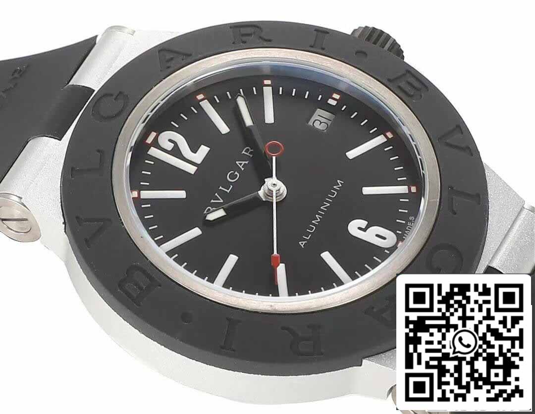 Bvlgari Aluminio 103445 1:1 edizione migliore BV Fabbrica quadrante nero