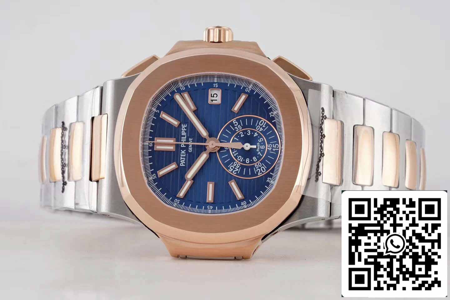 Patek Philippe Nautilus 5980/1AR-001 1:1 edição melhor 3K Fabbrica V2 quadrante azul