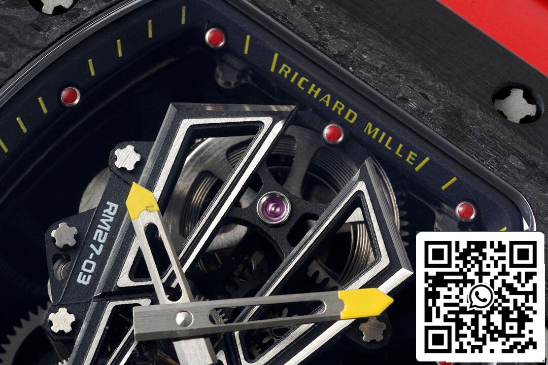Richard Mille RM27-03 Rafael Nadal Tourbillon 1:1 Best Edition RM Fabbrica Red Rubber cinturino