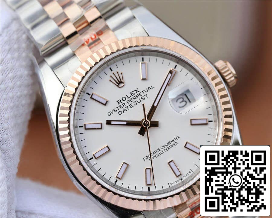 Rolex Datejust M126231-0017 36MM 1:1 edizione migliore GM Fabbrica quadrante bianco
