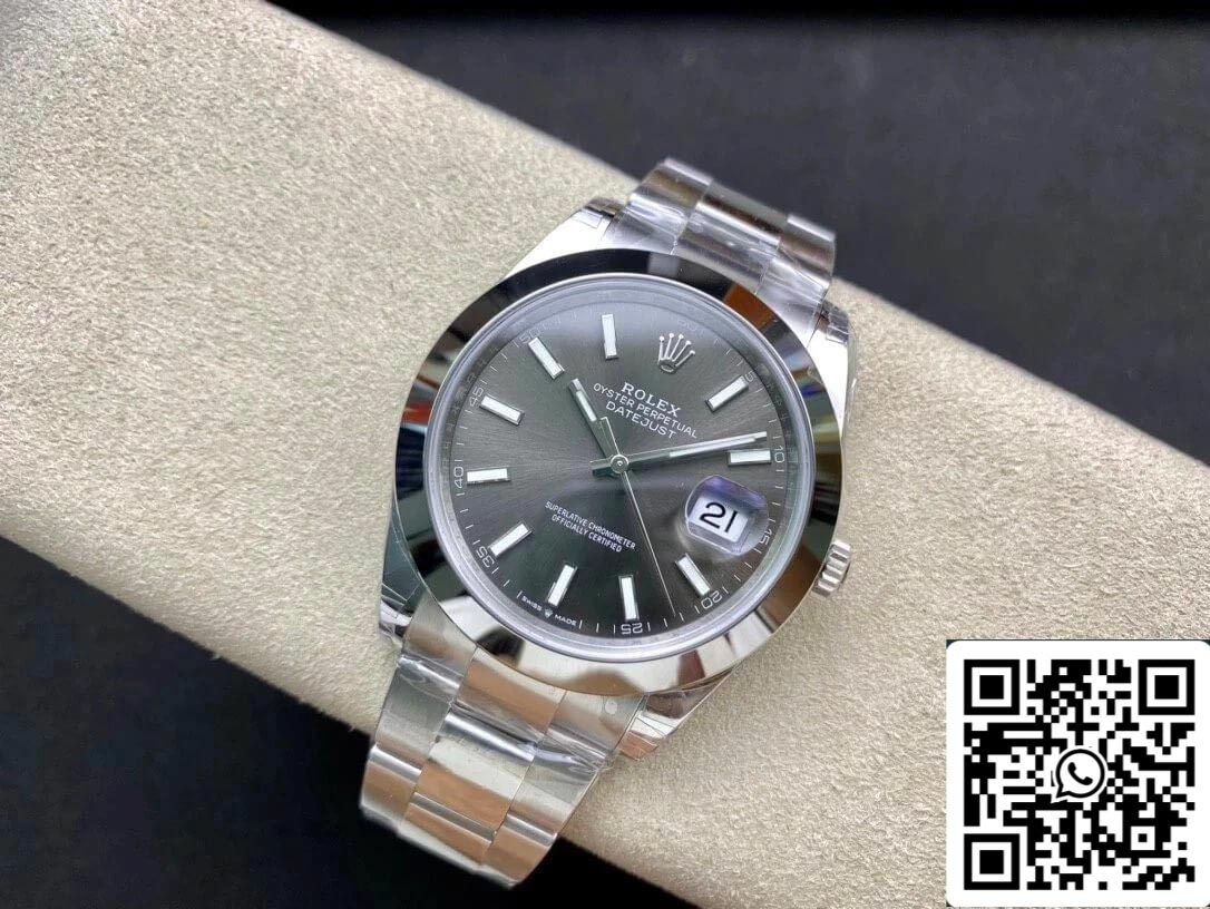 Rolex Datejust M126300-0007 41MM 1:1 edizione migliore VS Fabbrica Gray quadrante