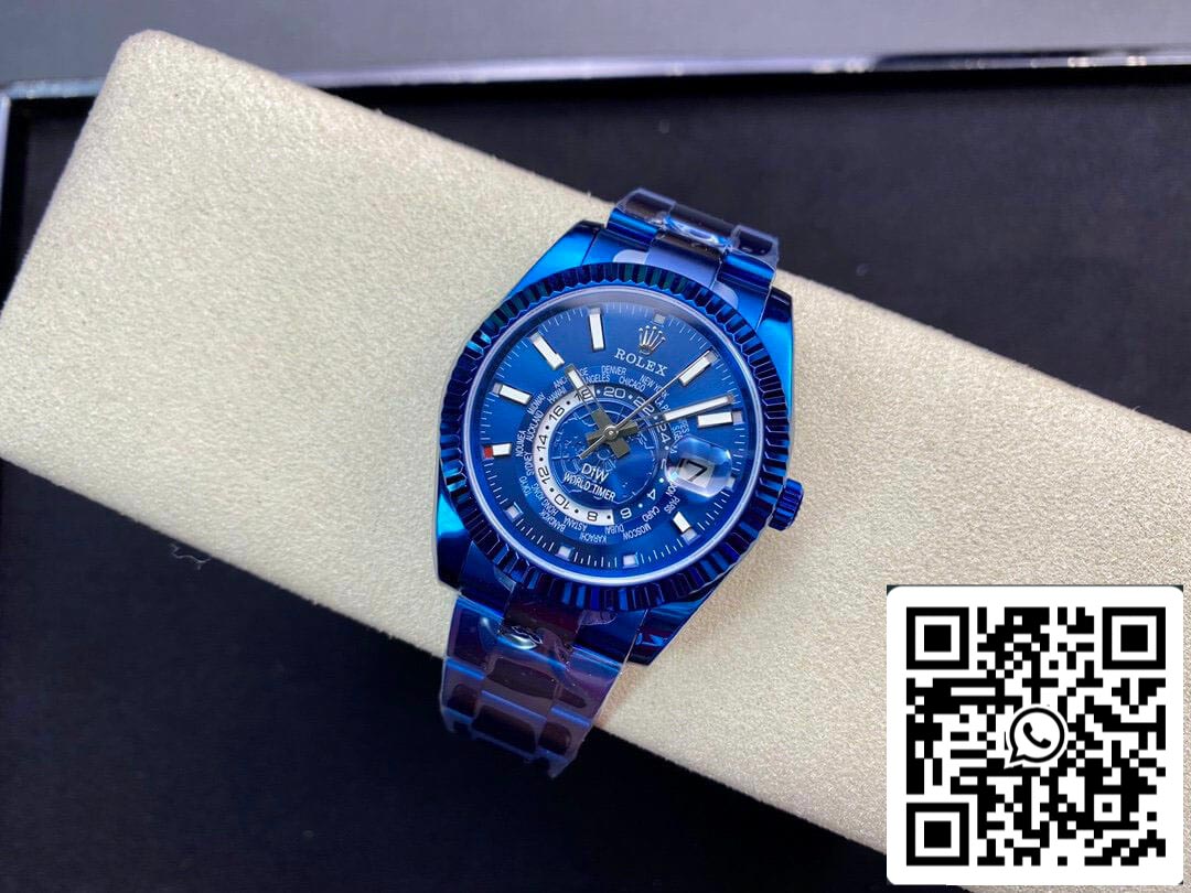 Rolex Sky Dweller 40MM WWF Fabbrica DIW Blue Dial Best 1:1 Edition WWF Fabbrica
