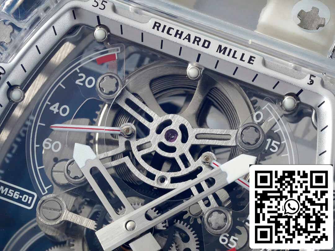 Richard Mille RM 56-01 Tourbillon 1:1 Best Edition RM Fabbrica Transparent Case