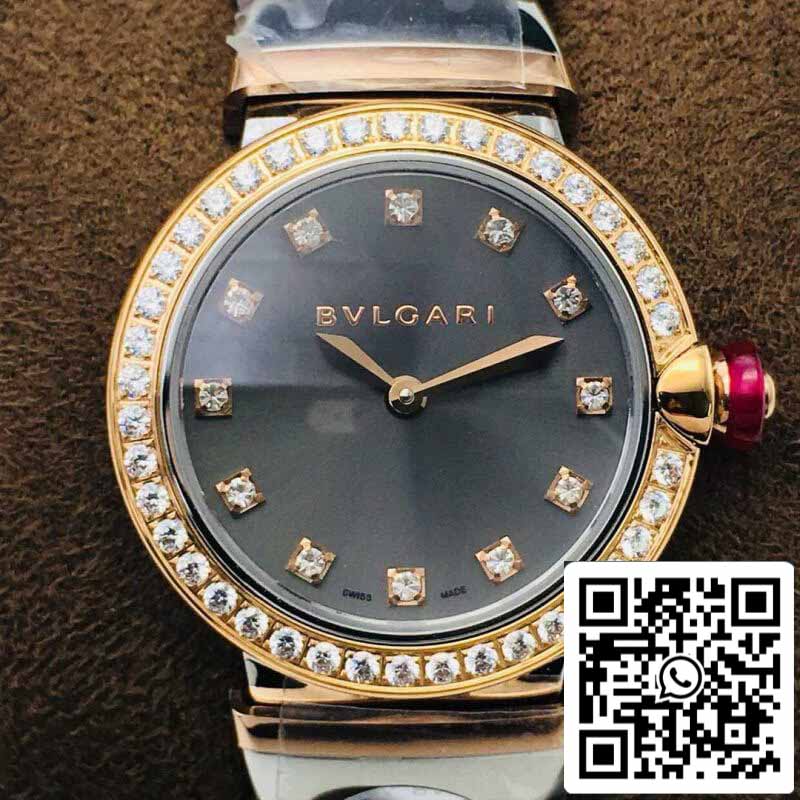 Bvlgari LVCEA 1:1 edizione migliore BV Fabbrica Rosa Oro Gray quadrante