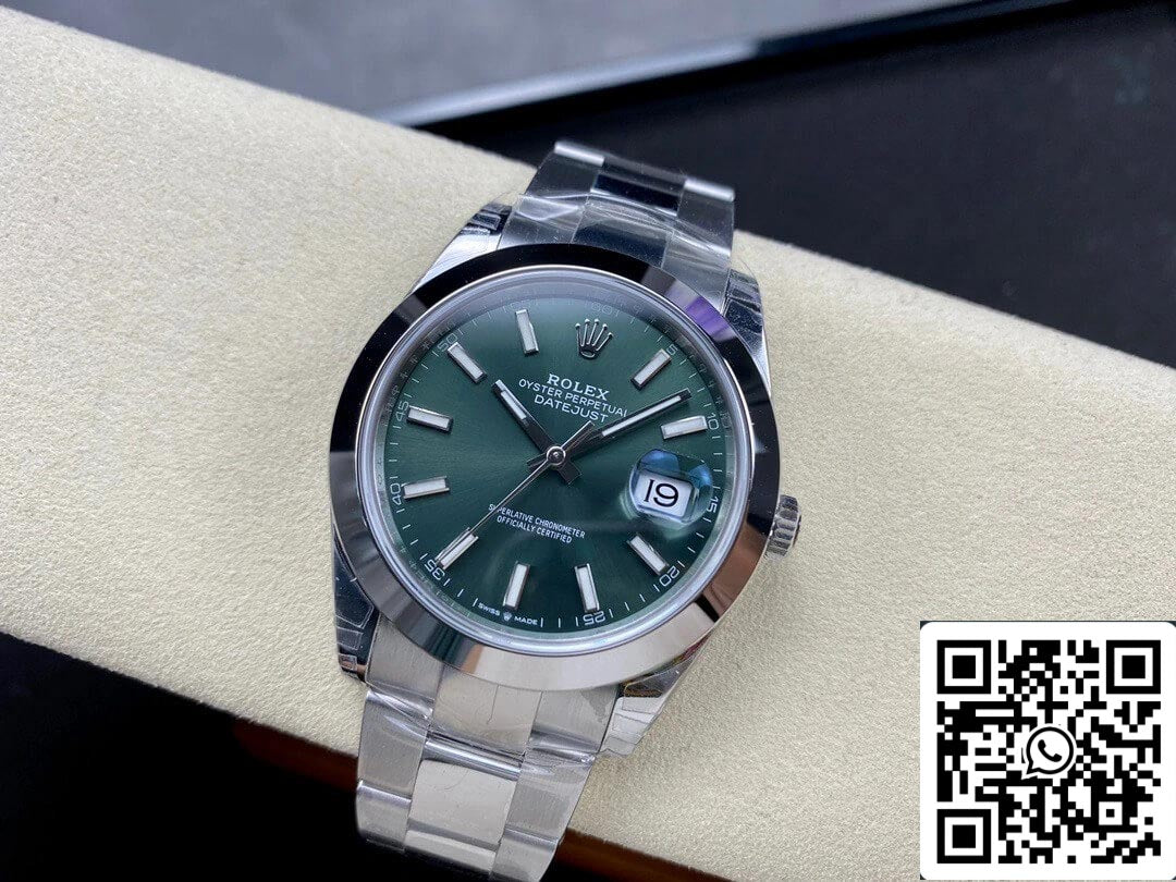 Rolex Datejust M126300-0019 41MM 1:1 edizione migliore VS Fabbrica quadrante verde