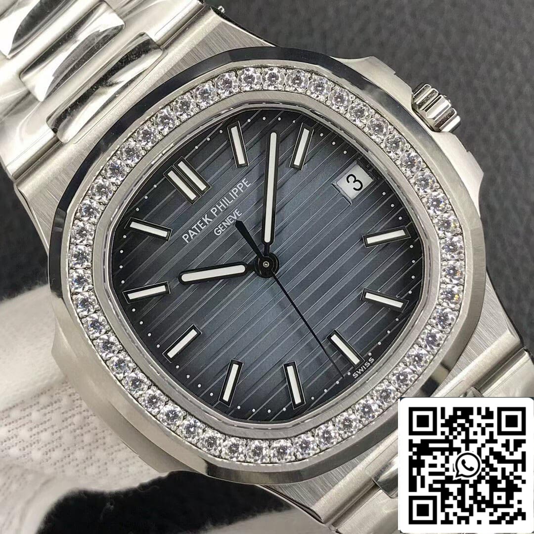 Patek Philippe Nautilus 5713/1G-010 1:1 edizione migliore 3K Fabbrica quadrante blu